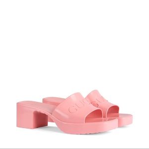 Gucci rubber platform heels